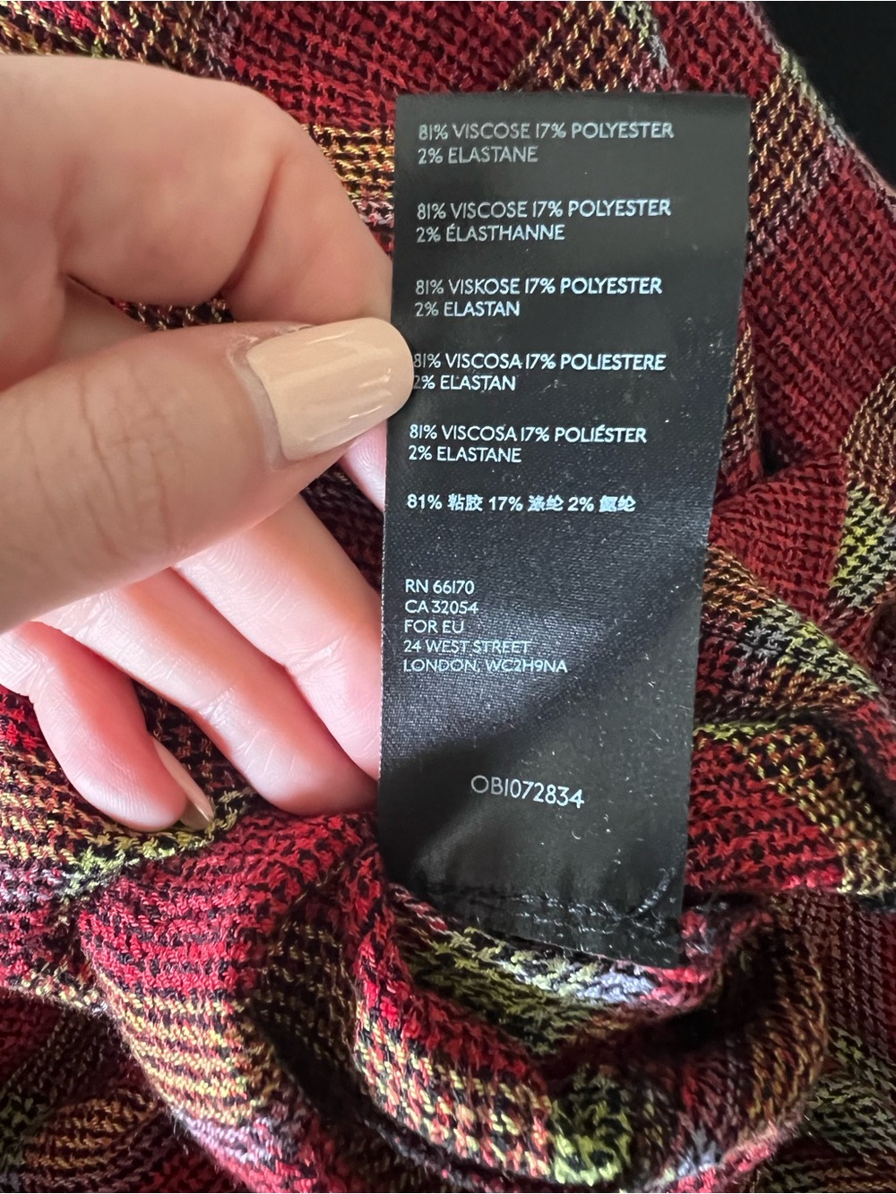 FREE PEOPLE We the Free Running Wild Red Plaid Wrap Shirt - Picture 11 of 11